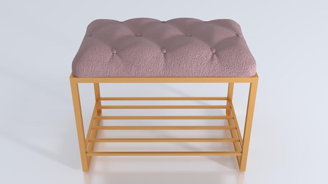 RKS 23 банкетка, ткань, металл, 80x40x43 см ОПТ фото 1