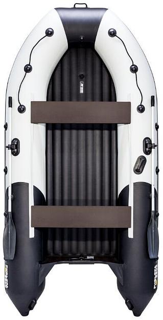 Лодка Ривьера 3600 килевое надувное дно, 3600*1800*480, цвет: серый-черный фото 1