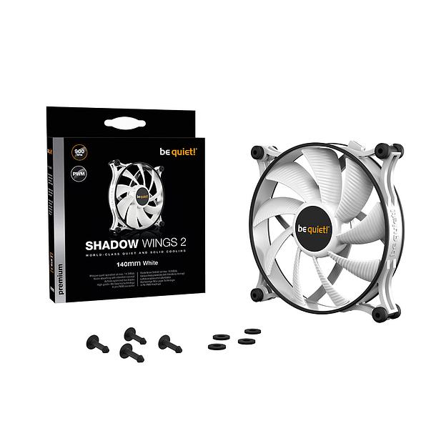 Вентилятор для компьютерного корпуса Bequiet! Shadow Wings 2 140mm White BL090 фото 3