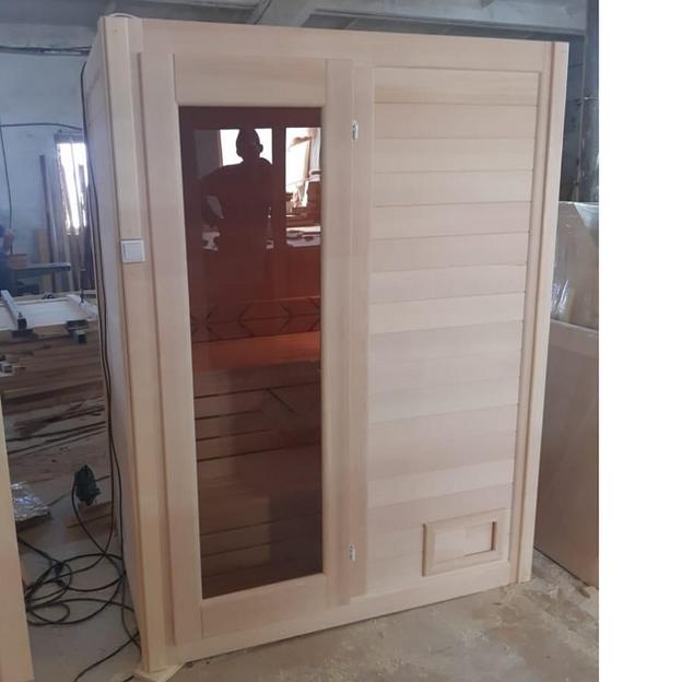 Двухместная финская сауна 140×110 см фото 3