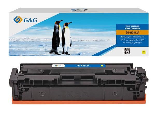 Картридж лазерный G&G GG-W2412A желтый (850стр.) для HP Color LaserJet Pro M155;MFP M182nw/M183fw фото 1