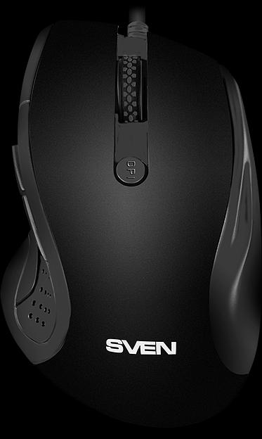 Мышь SVEN RX-113 (5+1кл. 800-2000DPI, Soft Touch, каб. 1,5м, блист.) USB чёрная Sven RX-113 (SV-018733) фото 1
