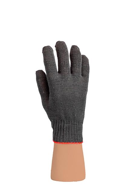 Перчатки рабочие полушерстяные двойные серые фото 1