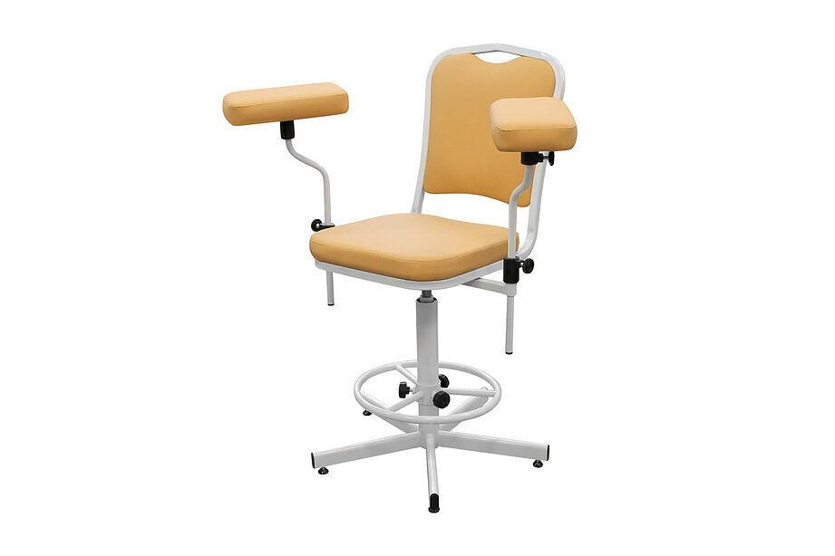 Кресло для взятия крови и анализов, 5-ти лучевая винтовая опора, регулируемое по высоте, 13 кг фото 3