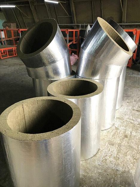 Цилиндры минераловатные 426/110 мм кашированные алюминиевой фольгой LINEWOO фото 4