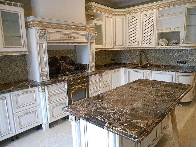 Столешница из мрамора, под заказ фото 1