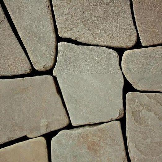 Камень песчаник серо-зелёный непиленный галтованный, опт фото 2