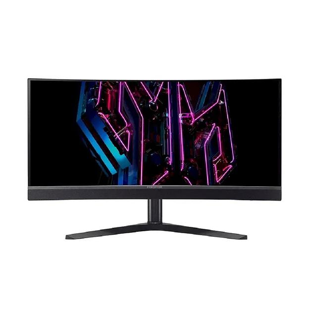 Монитор 34" Acer Predator X34Vbmiiphuzx OLED 3440x1440, 175 Гц, 0.1 мс, 21:9, 250 кд/м2, 2хHDMI, 1хDP, USB-C, изогнутый, черный фото 1