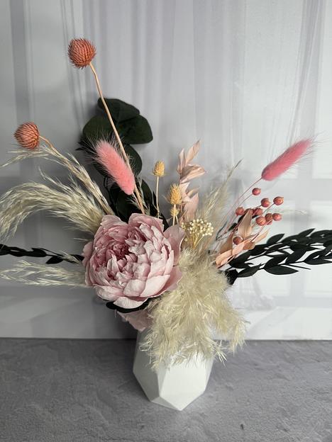 Букет из сухоцветов 23 см код 116551150 ОПТ фото 1