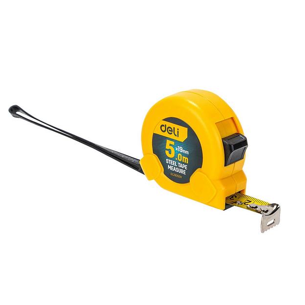 Рулетка Deli DL280519 5м*19мм, метрическая фото 1