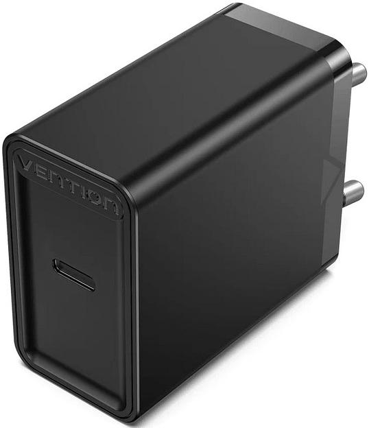 Сетевое зарядное устройство Vention на 1 порт USB C QC 4.0 Чёрный Vention FADB0-EU фото 1