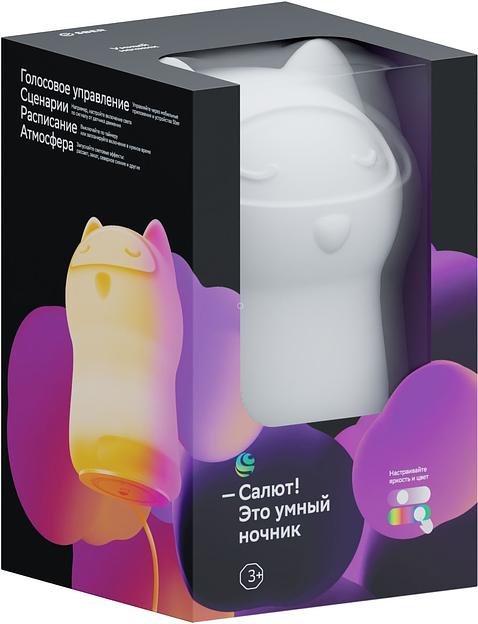 Умный светильник Sber Кошка настол. белый (SBDV-00125) фото 9