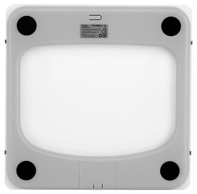 Весы напольные электронные Hyundai H-BS03871 макс.180кг белый фото 3