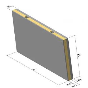 Панели ЖБИ стеновые трёхслойные фото 1