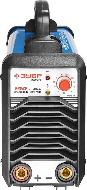 ЗУБР "ЭКСПЕРТ" Инвертор сварочный [ЗАС-Т3-190] {T3, 190А, MMA/TIG LIFT, IGBT, VRD, ПВ-60%, 1*220В (мин 180В)} фото 3