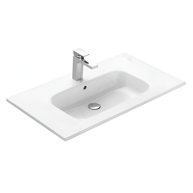 Умывальник мебельный Victoria-N Unik 80 1 Roca отверстие под смеситель по центру ОПТ фото 3