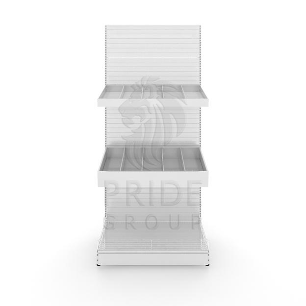 Стеллаж кондитерский 1250x500x2250 2 лотка фото 1