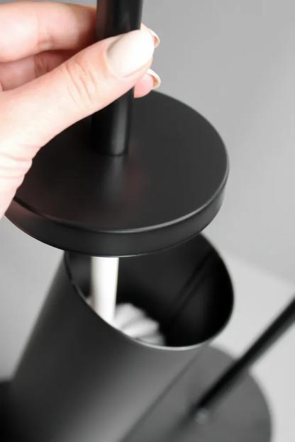 Стойка для туалетной бумаги и ерша «MySpace RACKB» чёрная ОПТ фото 3