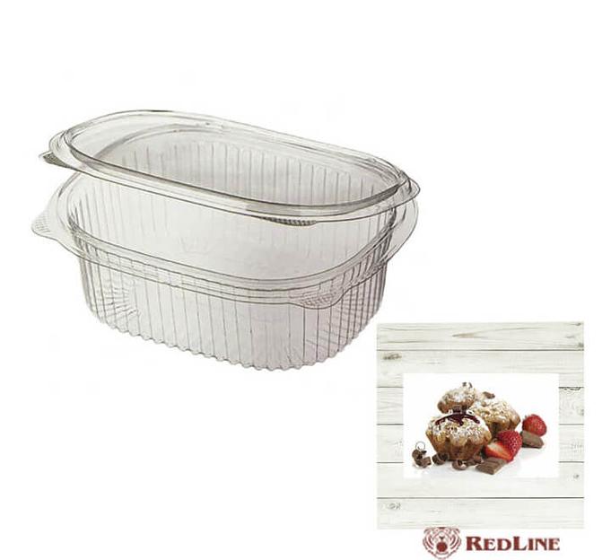 Контейнер с крышкой RedLine ИПР-1000, прозрачный ОПТ фото 1