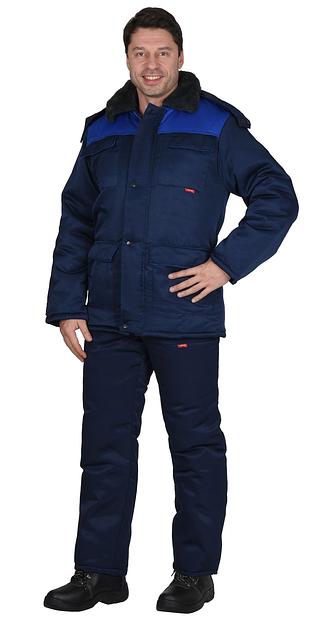 Костюм «Сириус-Профессионал» зимний куртка и брюки, синий с васильковым ОПТ фото 1