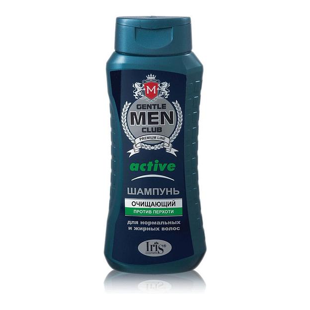 Iris cosmetic gentlemen clab шампунь для мужчин active очищающий против перхоти 400мл фл фото 1