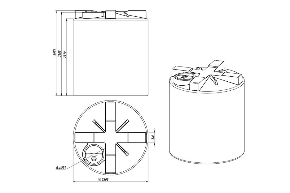 Емкость КАС 10000 T фото 2