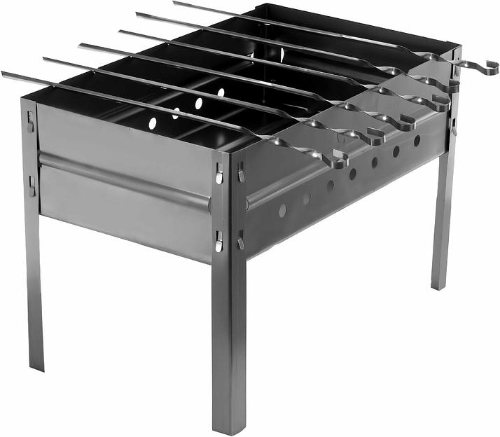 Мангал походный в чехле с 6 шампурами ОПТ фото 1