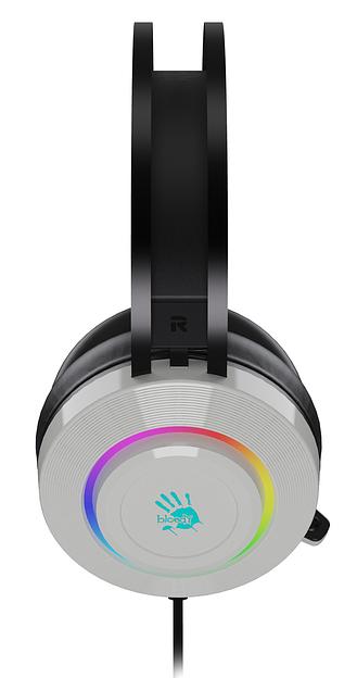 Наушники с микрофоном A4Tech Bloody G521 белый 2.3м мониторные оголовье (G521 (WHITE)) фото 3