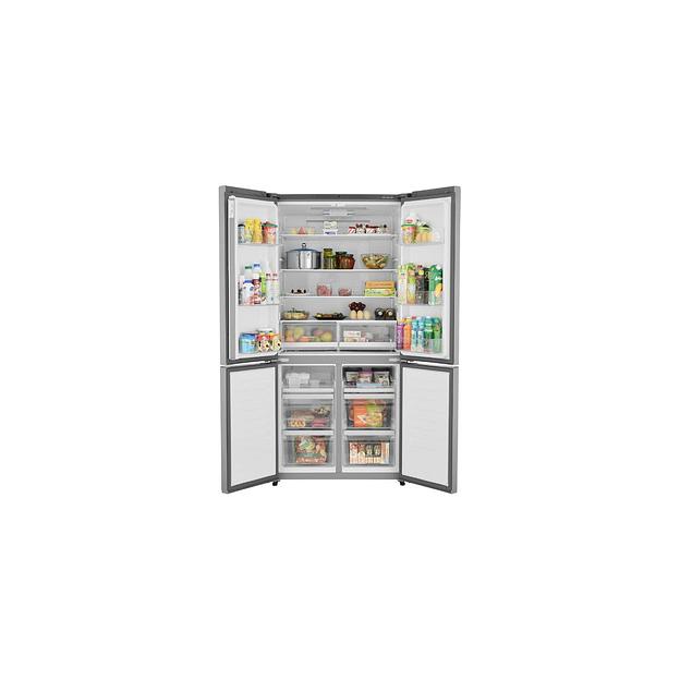 Холодильник трехкамерный HAIER HTF-610DM7RU Total No Frost, Side by Side, инверторный серебристый фото 1