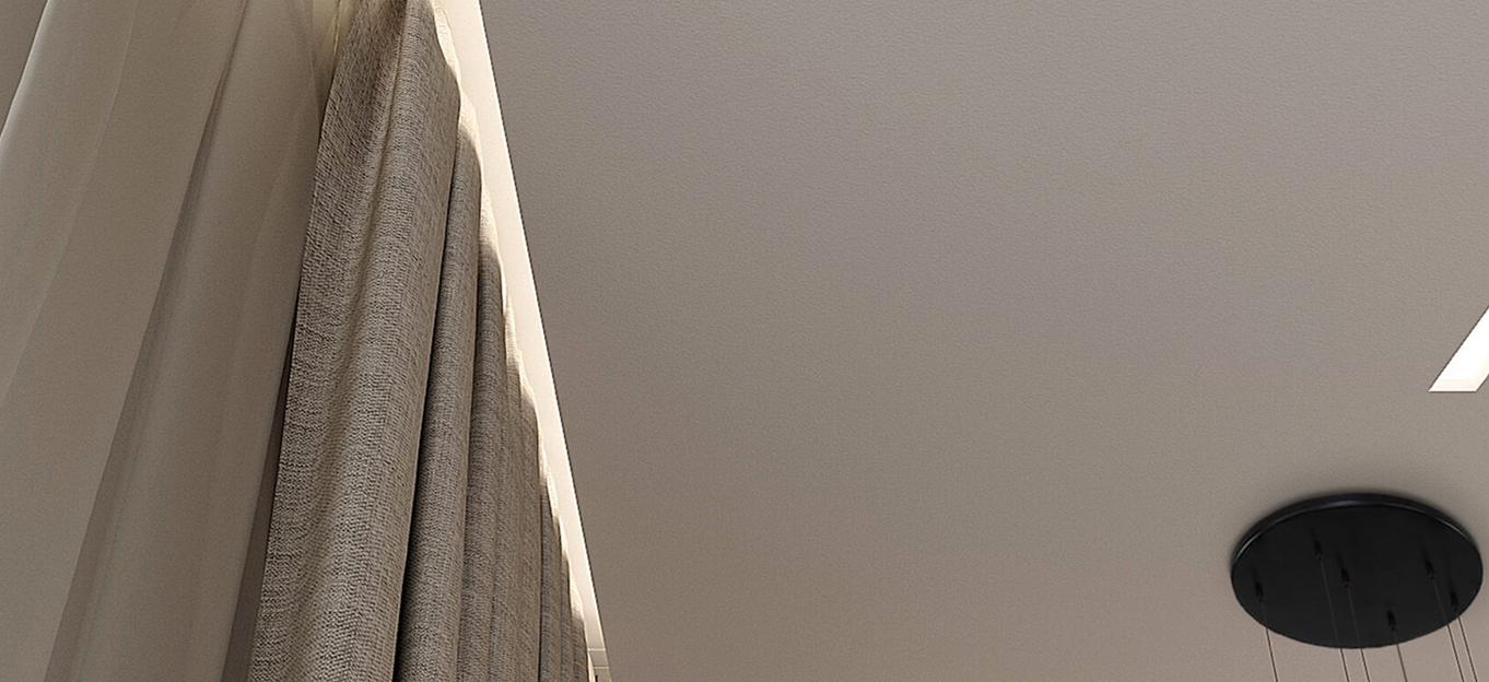 Ниша для штор FerGipps из БК 100 с карнизом М 01 и теневым держателем ТД 1 ОПТ фото 4