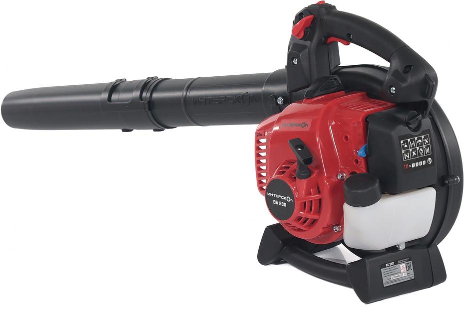 Воздуходувка-пылесос Интерскол ВБ 28П черный/красный фото 4