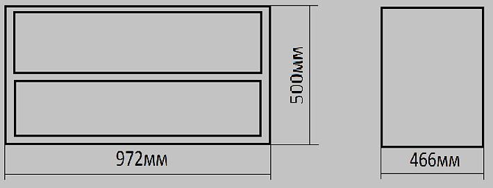 Комплект тумбы с раковиной 97,2х50х46,6 см ОПТ фото 1