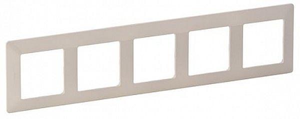 Valena LIFE. Рамка "Слоновая кость". 5-постовая универсальная Legrand 754045 фото 1