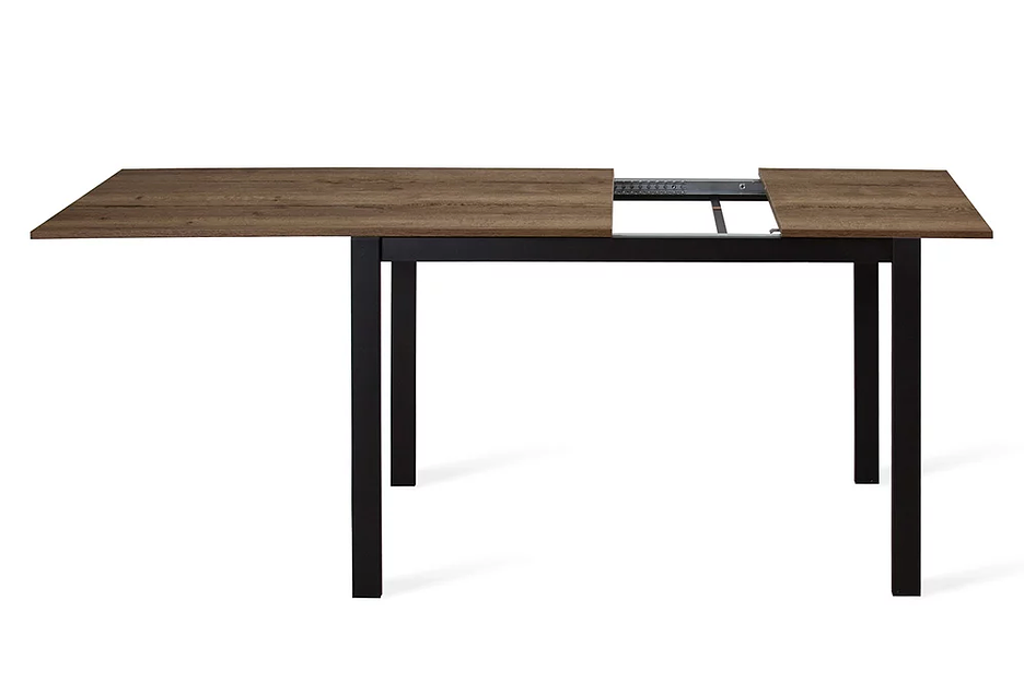 Стол Brad 120(+60)х80 см чёрный, табак фото 6