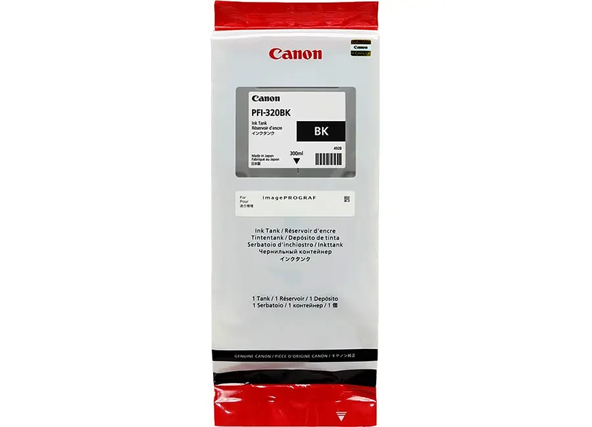 Картридж струйный Canon PFI-320 BK черный (300мл) для imagePROGRAF TM-200/205/300/305 2890C001 фото 1