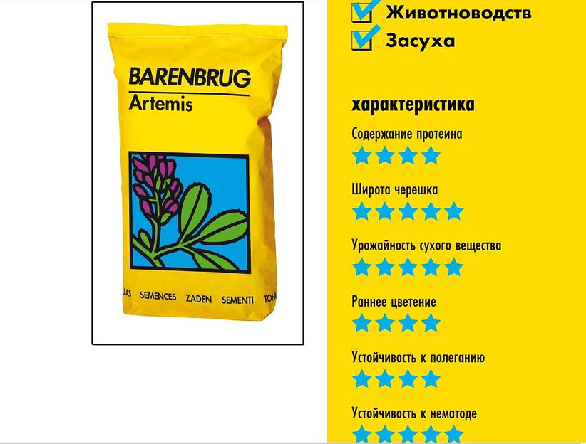 Семена люцерны Barenbrug «Артемис» ОПТ фото 1