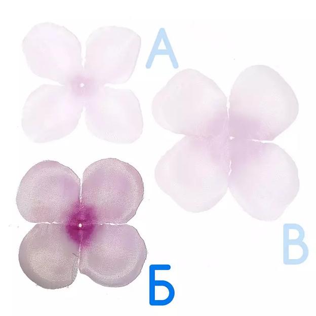 Заготовка для розы 190-3 Сиреневая круг 4-кон. (x1) 10см 2222шт/кг фото 2