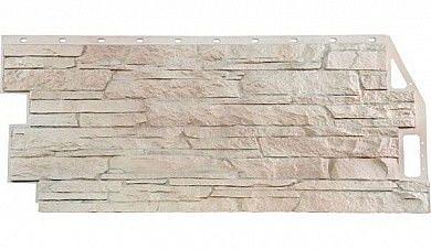 Фасадная панель FineBer Скала мелованный белый 1094x459 мм фото 1