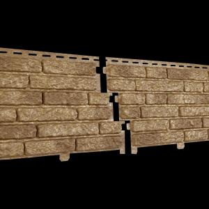 Фасадная панель Ю-Пласт,Stone-house S-Lock Кварцит ,Темно-бежевый фото 1