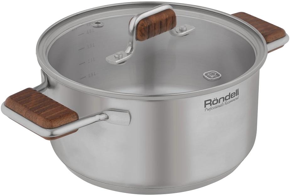 Кастрюля Rondell Fjord RDS-1792 5.2л. d=24см (без крышки) стальной фото 4