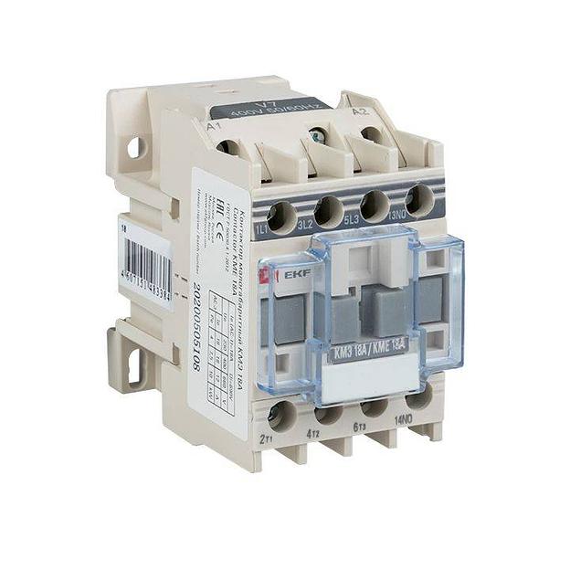 Пускатель магнитный КМЭ 18А катушка управления 220В АС малогабаритный 1NO фото 1