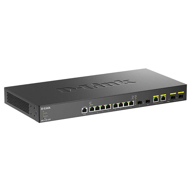 D-Link DXS-1210-12TC/B1A PROJ Настраиваемый L2+ коммутатор с 8 портами 10GBase-T, 2 портами 10GBase-X SFP+ и 2 комбо?портами 10GBase-T/SFP+ фото 2