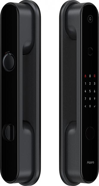 Умный замок Aqara D100 Zigbee врезной разбл.отпеч.паль. 2480mAh черный (ZNMS20LM) фото 1