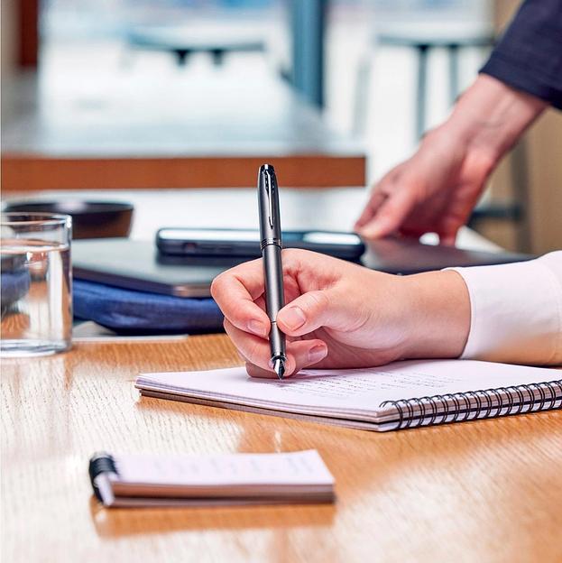 Ручка перьев. Parker IM Monochrome F328 (2172958) Bronze PVD F сталь нержавеющая подар.кор. фото 4