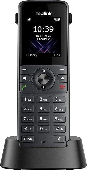 Трубка DECT Yealink W74H, экран 1.8", виброоповещение, FNR, BT, 3.5 mm, для W70B/W71P/W73P/W74P/W76P/W79P/W75/W80/W90 (W74H) фото 2