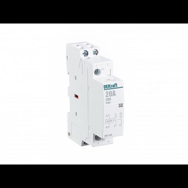 Контактор модульный МК-103 2НО 20А 230В DEKraft 18057DEK фото 1