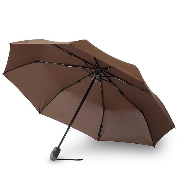 Зонт Knirps автомат E.200 Medium Duomatic DARK BROWN ECOREPEL (Санкт-Петербург) 95 1200 8900-лого фото 3