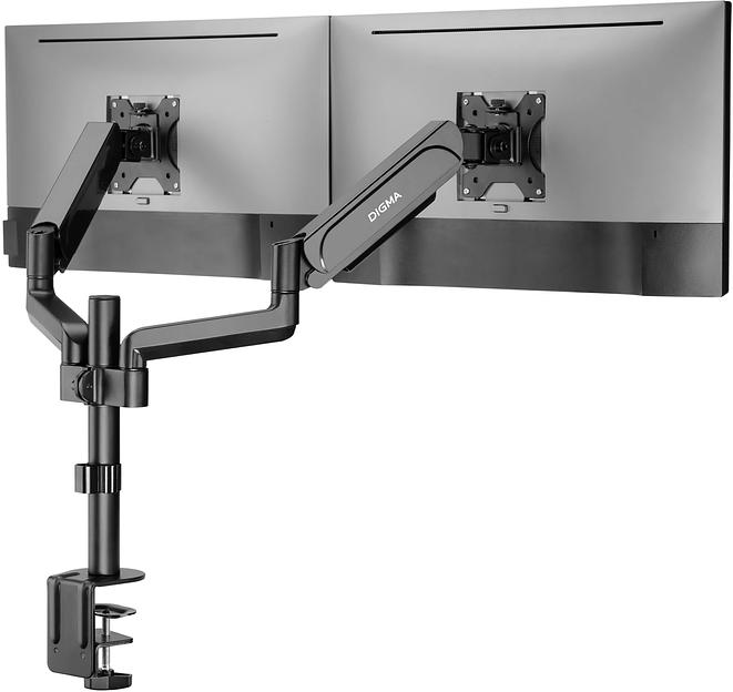 Кронштейн для мониторов ЖК Digma D-MM202D черный 17"-32" макс.9кг крепление к столешнице поворот и наклон фото 9