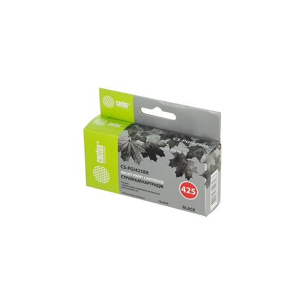 Картридж Cactus CS-PGI425BK, PGI-425BK, черный пигментный / CS-PGI425BK фото 1