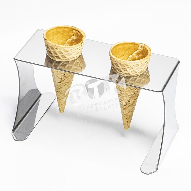 Подставка для рожков 2 ячейки нержавеющая сталь фото 4